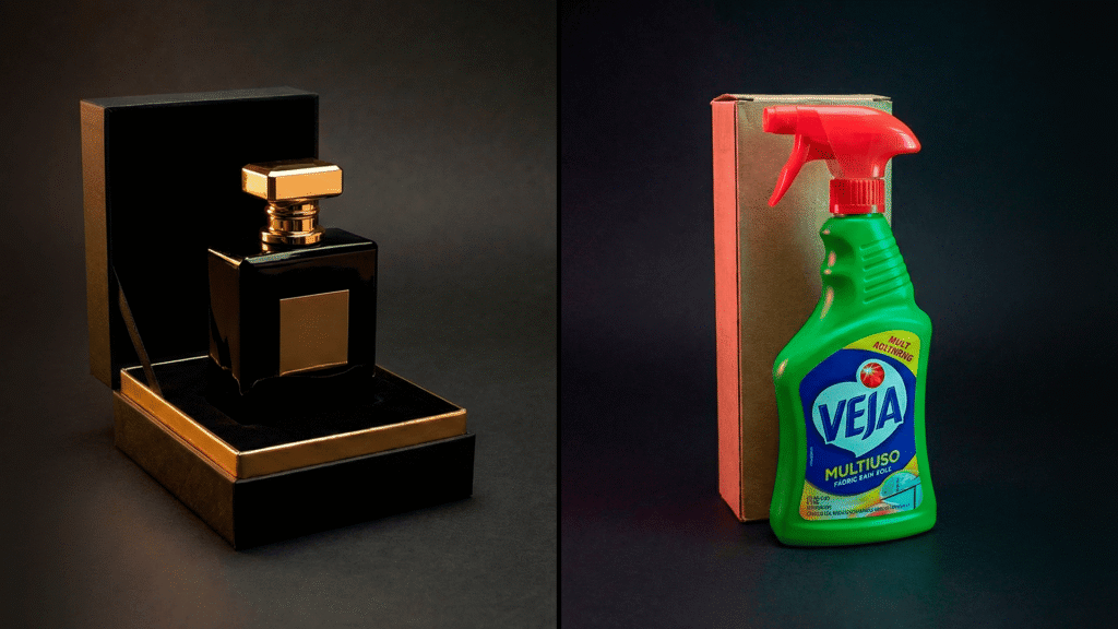 Comparação de percepção de valor baseada na cor da sua marca.