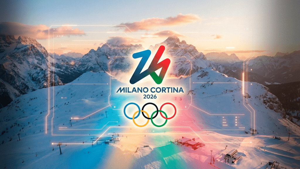 Inspiração visual do Design Olímpico aplicada a interfaces digitais premium.