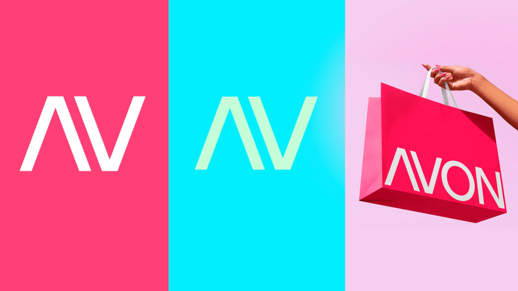 Aplicação do monograma da Avon e comportamento em impressão