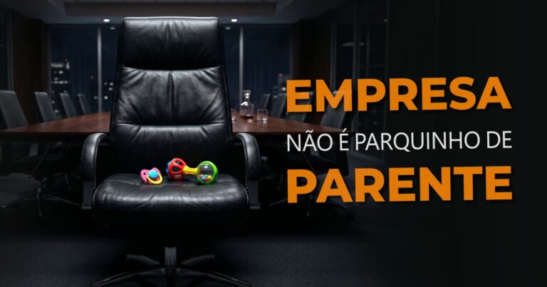 Chupeta colorida de bebê e um chocalho de plástico infantil abandonados em cima de uma luxuosa cadeira executiva de couro preto, ilustrando a imaturidade de herdeiros no poder.